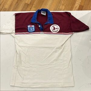 1995 Manly-Warringah Sea Eagles Jersey No Sponsors - M Sport - 120cm fits like L